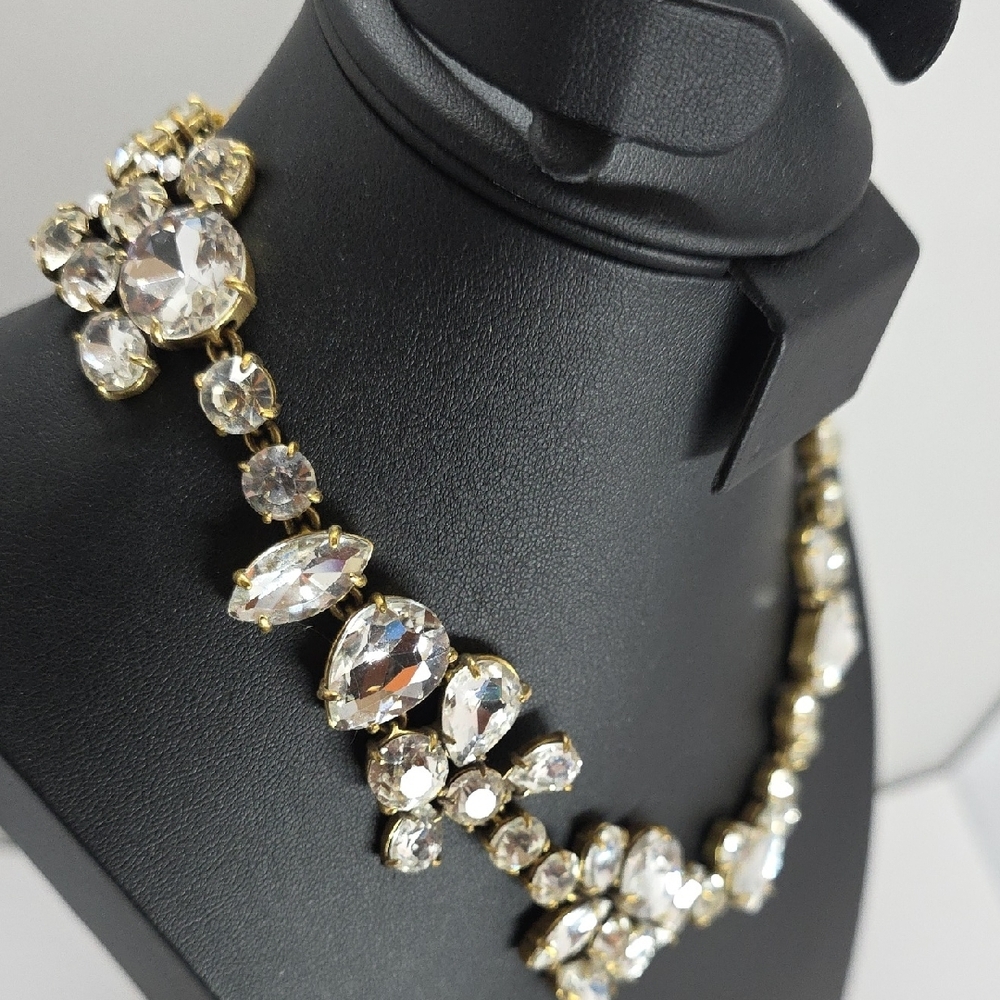 J. Crew Gold Crystal Necklace - Picture 7 of 11